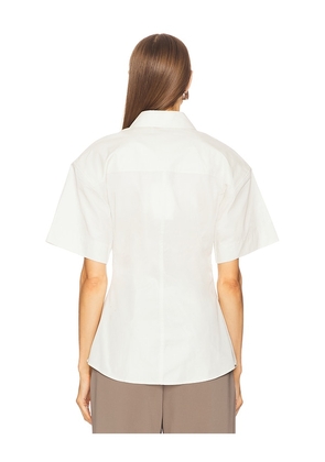 EAVES Aven Shirt in White. Size S. Also in XS.