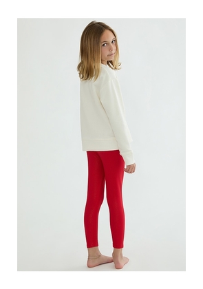 BEACH RIOT Kids Little Peppa Legging in Red. Size 3/4. Also in 2, 5/6.