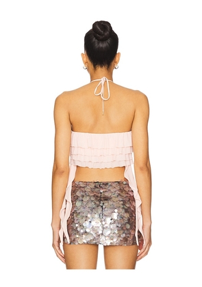 AFRM Agia Top in Pink. Size L. Also in M, XL, XXL.