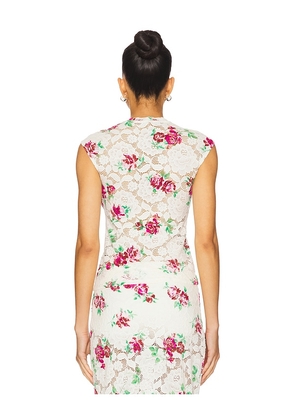 AFRM Nina Crochet Lace Top in White. Size M. Also in 2X, S, XL.