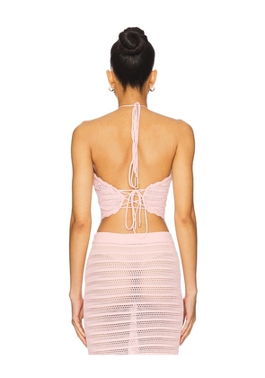 AFRM Estelle Top in Pink. Size M. Also in L, XL, XXL.