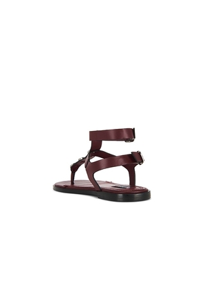 ALOHAS Xena Sandals in Burgundy. Size 36. Also in 35, 39, 40.