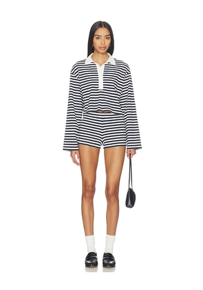 ALL THE WAYS Palmer Short Set in Navy,White. Size L. Also in M, S, XL, XS, XXS.