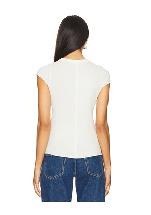 COTTON CITIZEN Marbella Cap Sleeve Tee in White. Size S. Also in M.