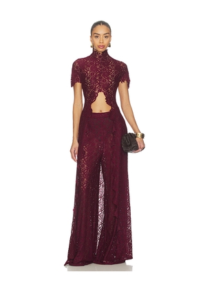 Deme by Gabriella The Kianna Top in Burgundy. Size L. Also in M, S, XS.