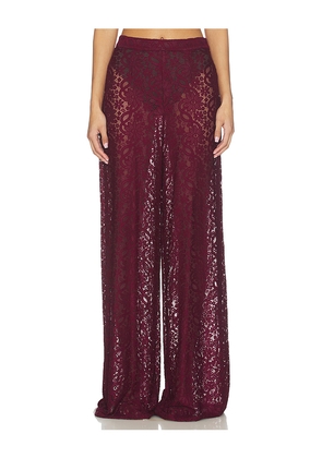 Deme by Gabriella The Kianna Pant in Burgundy. Size L. Also in M, S, XS.