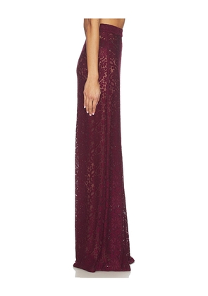 Deme by Gabriella The Kianna Pant in Burgundy. Size L. Also in S, XS, M.