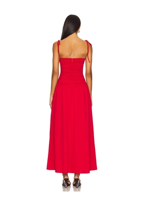 ALL THE WAYS Orelia Maxi Dress in Red. Size M. Also in XS, S, L.