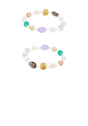 Casa Clara Martinique Bracelet Set in Teal.