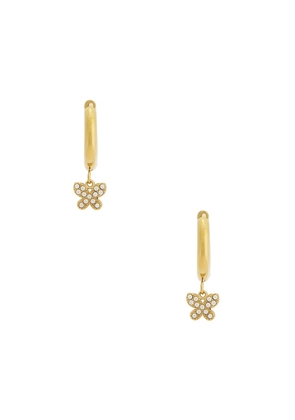 Casa Clara Mari Drop Earrings in Metallic Gold.