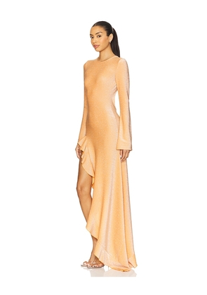 DELFI Rosalia Maxi Dress in Orange. Size M. Also in XS, S, L.