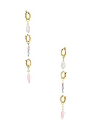 Casa Clara Sorbet Bikini Charms in Metallic Gold,Pink.