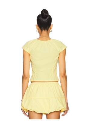 Amanda Uprichard x REVOLVE Pinto Top in Yellow. Size M. Also in L, S, XL, XS.