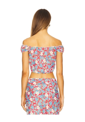 Bella Venice The Izzy Top in Red,Blue. Size M. Also in S.