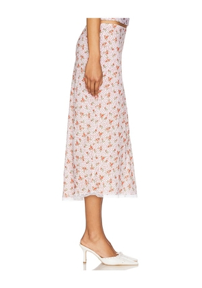 Bella Venice The Roxy Skirt in Red,Ivory. Size M. Also in L, XL.