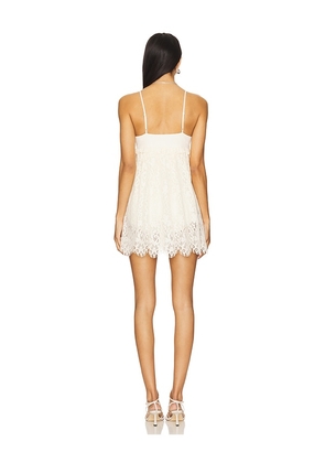AFRM Aria Lace Dress in Cream. Size L. Also in XL, XXL, 1X.