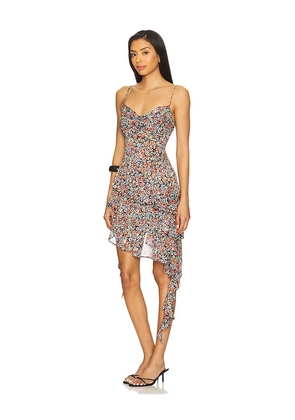 AFRM Ashmont Dress in Orange,Blue. Size S. Also in XXS, L.