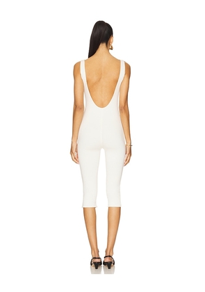 AFRM Tahlia Jumpsuit in Ivory. Size L. Also in XL, XXL, 1X.