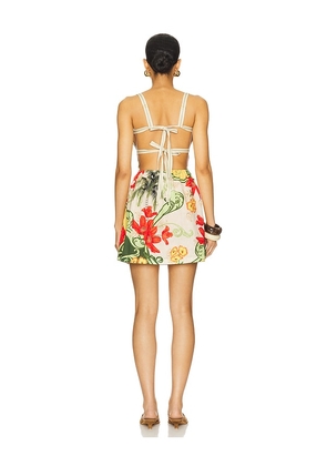Agua Bendita x REVOLVE Logan Mini Dress in Green. Size M. Also in L, XL.