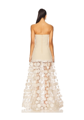 Bronx and Banco Harper Strapless Gown in Cream. Size M. Also in XS, S, L, XL.