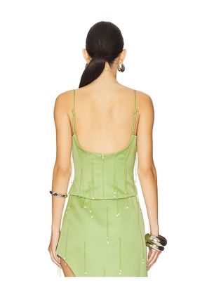 DELFI Bijou Top in Green. Size M. Also in S, L.