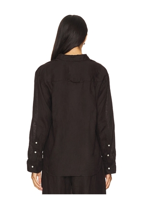Citizens of Humanity Kayla Shrunken Shirt in Brown. Size M. Also in S.