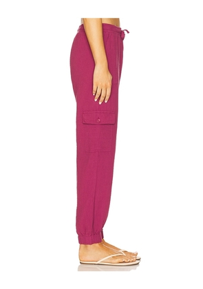 Bobi Jogger Pants in Wine. Size S. Also in XS.