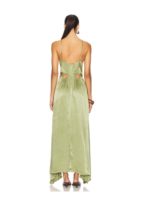 ELLIATT x REVOLVE Visitant Maxi Dress in Sage. Size M. Also in L, XL.