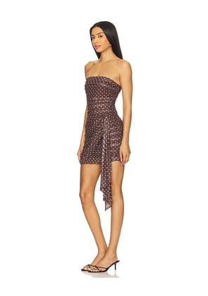 Amanda Uprichard x REVOLVE Anja Dress in Chocolate. Size M. Also in S, XS.