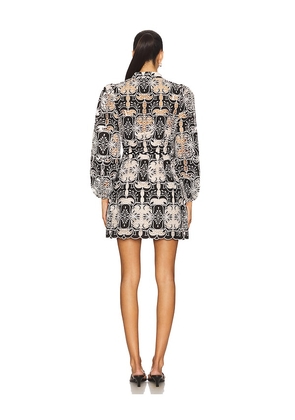 ELLIATT Jolie Long Sleeve Mini Dress in Black. Size M. Also in S, XS.