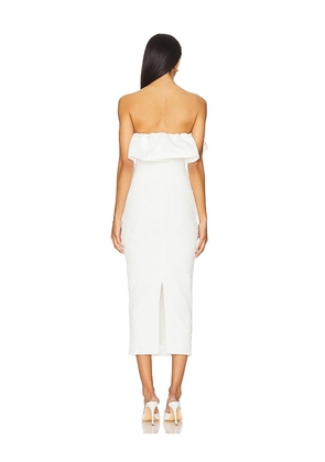 ELLIATT Dandelione Midi Dress in Ivory. Size M. Also in XS, S, L, XL.