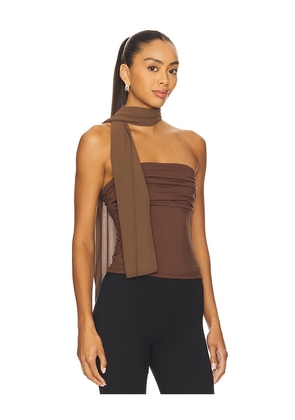 ALL THE WAYS Nataline Top in Brown. Size M. Also in L, S, XL, XS, XXS.