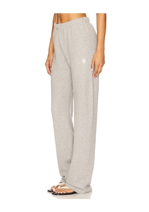 Eterne Straight Leg Sweatpant in Light Grey. Size M. Also in S, L.