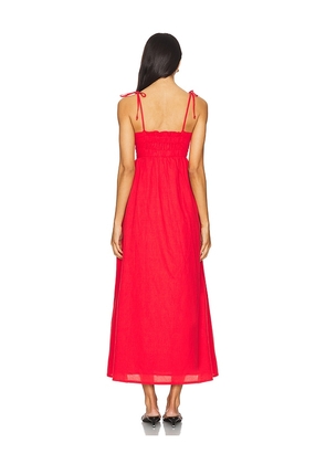 BEACH RIOT Valory Maxi Dress in Red. Size XL. Also in XS.