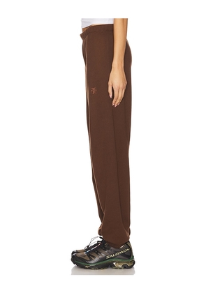 Eterne Classic Sweatpant in Chocolate. Size XL. Also in S.