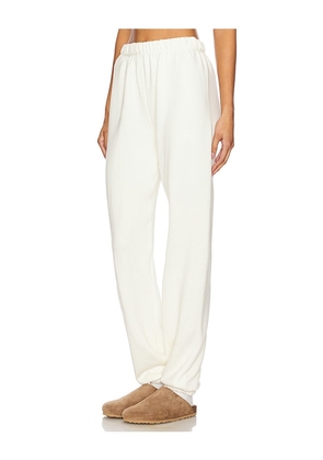 Eterne Classic Sweatpant in Cream. Size M. Also in S, XS, L, XL.