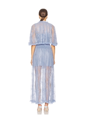 AKNVAS Tissy Lace Gown With Detachable Slip in Baby Blue. Size 4. Also in 2, 6, 8.