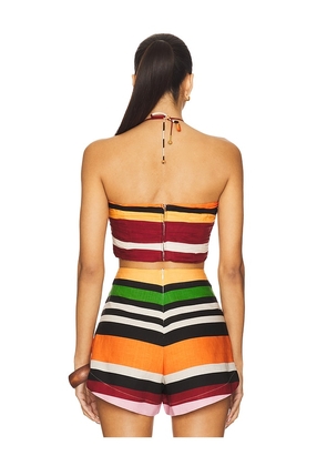 Cala de la Cruz Naos Top in AgaveBW in Orange,Red,White. Size S. Also in XS.
