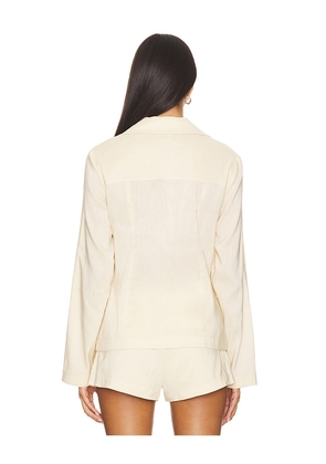 EAVES Iyla Shirt Jacket in Neutral. Size M. Also in L, S, XL.