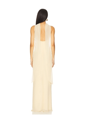 Amanda Uprichard Ashton Maxi Dress in Yellow. Size M. Also in L, S, XL.
