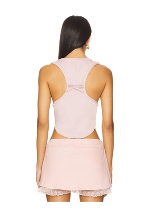 Amelie Teje Cruz Cami in Pink. Size M. Also in S, XS.