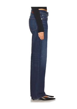 EB Denim Alida Loose Bowed Jean in Blue. Size 24. Also in 26, 28.