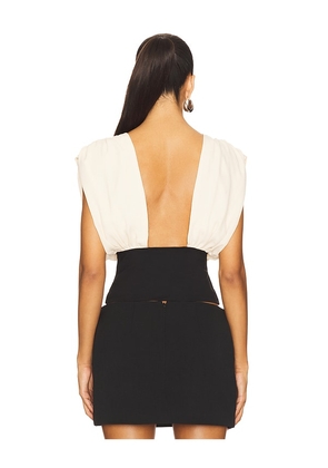 ALL THE WAYS Amira Top in Ivory,Black. Size M. Also in S.