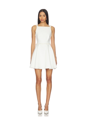 ELLIATT Stella A Line Mini Dress in White. Size L. Also in M, S, XL, XS.