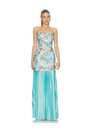 ELLIATT Emmeline Strapless Gown in Mint. Size L. Also in M, S, XL, XS.