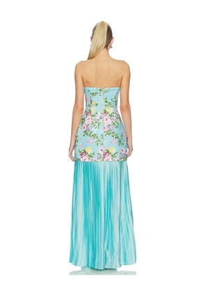 ELLIATT Emmeline Strapless Gown in Mint. Size L. Also in S, XS.