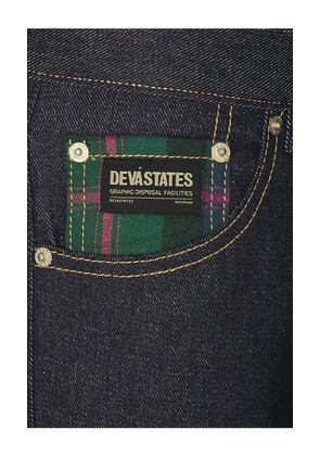 Deva States Grit Denim Pants in Blue. Size M. Also in L, XL/1X.