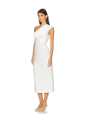 Camila Coelho Delanie Midi Dress in Ivory. Size M. Also in XS, S, L, XL.