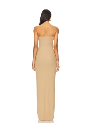 Eterne Tube Maxi Dress in Nude. Size XL. Also in L.