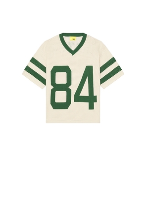 Diet Starts Monday Knitted Mesh Jersey in Cream. Size L. Also in S, M, XL/1X.